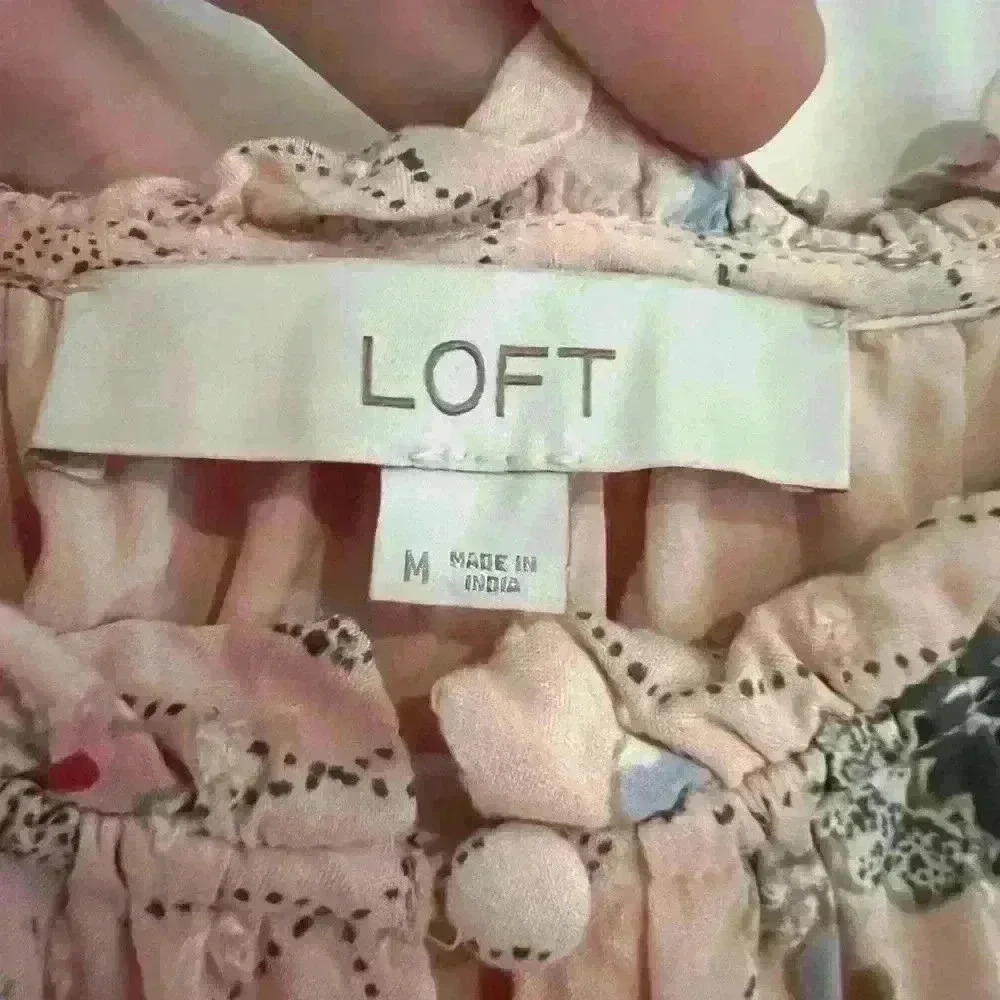 Ann Taylor LOFT Blush Pink Floral Maxi Dress- Size Medium- Excellent Condition - Picture 3 of 6